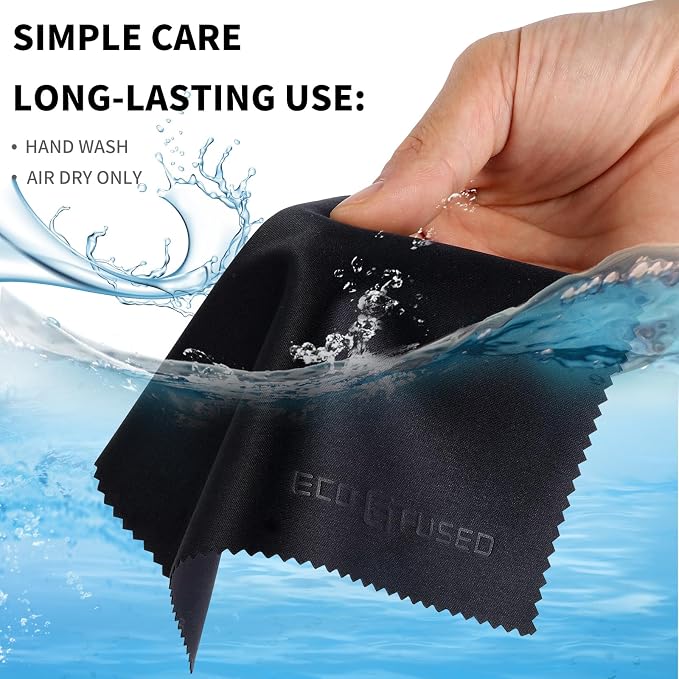 Eco-Fused Microfiber Cleaning Cloths - 40 Pack - (6 x 7 inches) for Cleaning Glasses, Spectacles, Camera Lenses, Tablets, Phones, Smartphones, Laptops, LCD Screens and Other Delicate Surfaces - Image 6