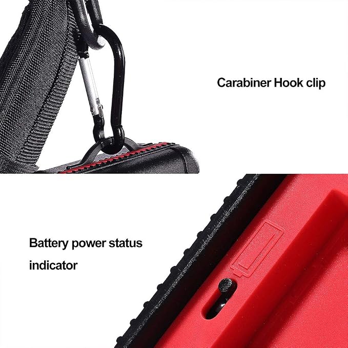 LENSGO Camera Battery Memory Card Case, Memory Card Hard Protector Case Water-Resistant Anti-Shock Storage Box for 3 Camera Batteries 3 XQD or 3 CF Cards 6 SD Cards (Red) - Image 9