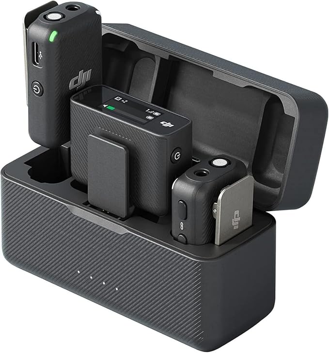 DJI Mic (2 TX + 1 RX + Charging Case), Wireless Lavalier Microphone, 250m (820 ft.) Range, 15-Hour Battery, Noise Cancellation Wireless Microphone for PC, iPhone, Record Interview, YouTube, Black | 15-Hour Battery, Easy for carrying and instant use wit... - Image 4