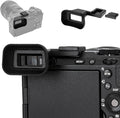 Upgraded A7C II A7CR Eyecup Eye Cup with Hot Shoe Cover, Soft Silicon Extended Viewfinder Eyepiece for Sony Alpha 7CII 7C R 7C II (Not Fits A7C) with Built-in Cold Shoe Mount for LED lights Microphone by Kiorafoto