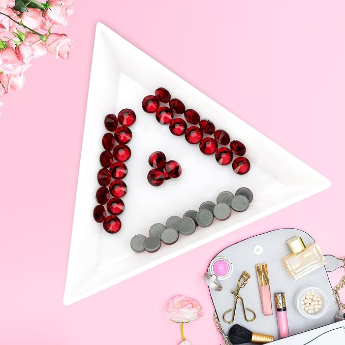 Jollin Hotfix Rhinestones Flatback Crystal Gems 4.8mm SS20, Dark Red | 1440pcs Hot Fix Crystals Glass Rhinestones for Bedazzling, Crafting, Clothes, Shoes & Accessories DIY Decoration - Image 3