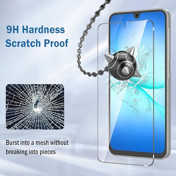 2 Pack Compatible with Samsung Galaxy A17 5G Screen Protector,with Alignment Frame,9H Tempered Glass Film,HD Clear Scratch Resistant,Bubble-Free for Galaxy A17 5G Screen Protector. - Image 2