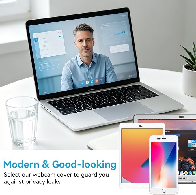Upgrade Webcam Camera Cover, [6-Pack] 0.023 inch Metal Camera Cover Slide | for Mac, iPad, MacBook Pro, MacBook Air, Laptops, PC/Computer, Tablets, Web Blocker Protect Your Privacy - Image 7