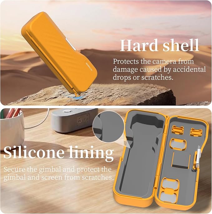 Portable Hard Case for DJI Osmo Pocket 4/3 Xtra Muse Camera Accessories | Rigid PC Storage Case, Portable Premium Protective Cover with 3 Magnetic CPL ND Filter Slots & 2 Memory Card Storage Slots - Image 7