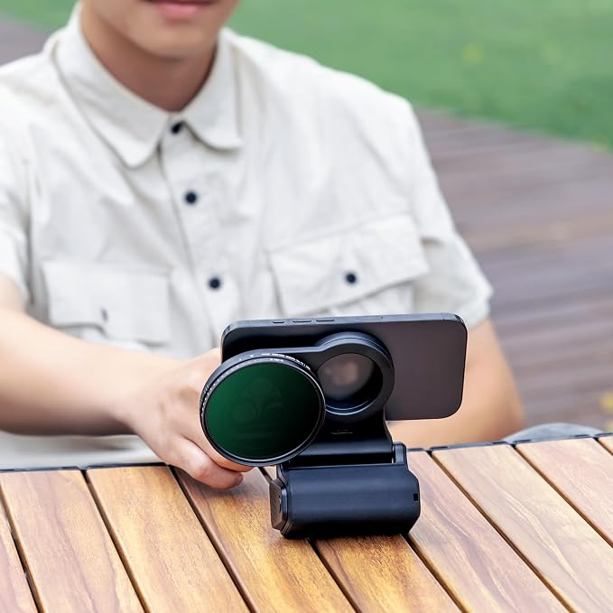 67mm Magnetic Phone Lens Filter Adapter Kit for iPhone 16/15/14 Pro(NOT for Pro Max),UV ND CPL Phone Filter Mount with Universal Smartphone Camera Shutter Grip for Photography(Filters Not Included) - Image 9