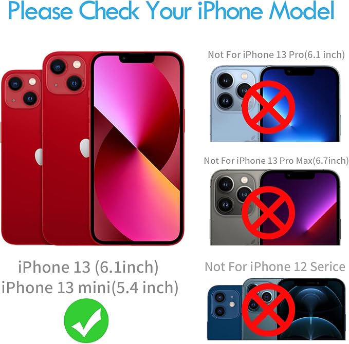 for iPhone 13/13 Mini Camera Lens Protector Bling Diamond, Red | Individual Metal, 9H Hardness, Scratch Resistant, Shockproof, Drop Protection, Case Friendly, Stylish Accessories - Image 2