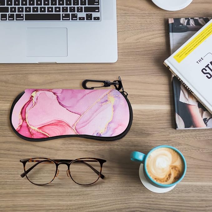 MoKo Sunglasses Soft Case Ultra Light Neoprene Zipper Eyeglass Case for Men Women - Image 7