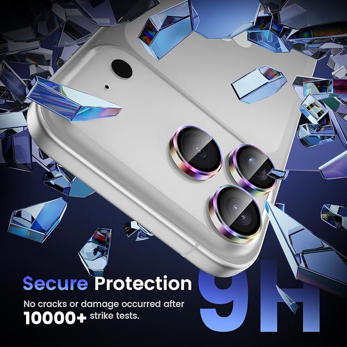 Tensea Camera Lens Protector Compatible for iPhone 17 Pro Max/17 Pro | Metal Aluminum Alloy Tempered Glass Cover Camera Screen Protector Accessories, Case Friendly - Image 5
