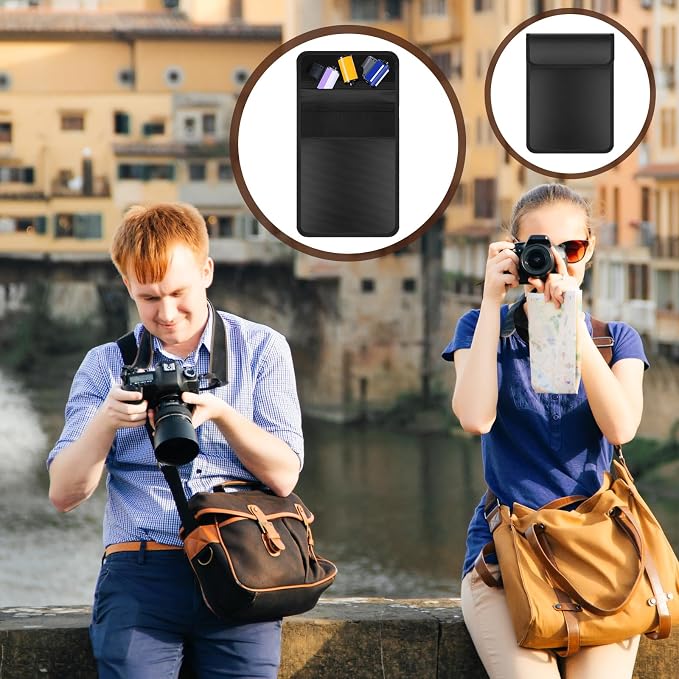 2 Pieces 711-11b Filmguard Bag Waterproof Storage Carrying Case Xray Proof Bags Film X-Ray Protector Radiation-resistant Bag for Photographers Tourists Travelers, Black, Small - Image 6
