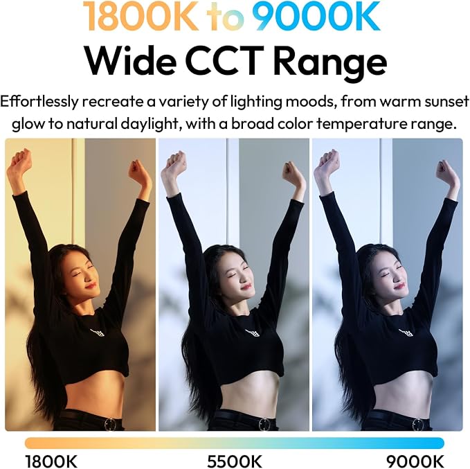 ULANZI B15RGB Magnetic RGB Light Wand - Handheld LED Video Light Stick with Diffuser, 3300mAh 1800-9000K 20 Effect Dimmable Camera Tube Light for Video Recording Studio Photography TikTok YouTube Vlog - Image 3