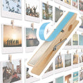 20 Pack Wood Photo Clips with Adhesive Layer 2.8'' for Wall, Art Holder, Mood Wall, Picture Holder, Poster Hanger, Dorm Room Decor, Photos Display by TOROS
