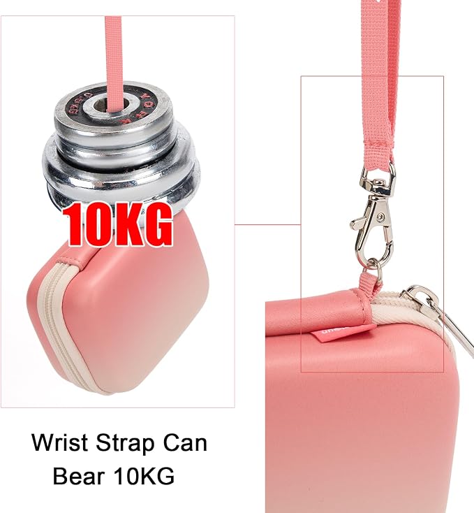 Cwatcun Digital Camera Case, Compact Protective Pouch for Kodak/Canon/Sony | Fits cameras up to 4.9"x3.5"x2.2". 900Dscratch-resistant, water-repellent, 3-layer shockproof sponge, detachable wristband. - Image 7