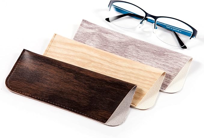 TRIUMPH VISION 3 Pack Reading Glasses Pouch Soft Case Eyeglass Sleeve Slim | Alternative to Bulky Case in bag, Lightweight Lined Padded Protect Optical lens Slip in, Cute Pattern Portable for Daily Use - Image 5