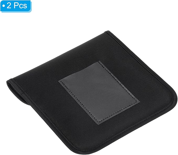 PATIKIL 170x180mm Lens Filter Case, 2Pcs Camera Filter Case Portable Lens Filter Pouch Photography Fit Camera Bag Coat Pocket Drone, Black - Image 3