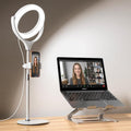 Zoom Lighting for Computer, 8 inch Ring Light with Stand for Desk | Adjustable Circle Light for Video Conference, Zoom Meeting, Video Recording, Zoom Call, Streaming, Podcast，Webcam by Yarrashop