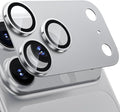 WSKEN for iPhone 17 Pro Camera Lens Protector - Military Grade Design | Strong Adhesion, Daily Shatterproof, Metal Aluminum Alloy Tempered Glass Camera Screen Protector, Silver by SmartProtectionGreenerFuture