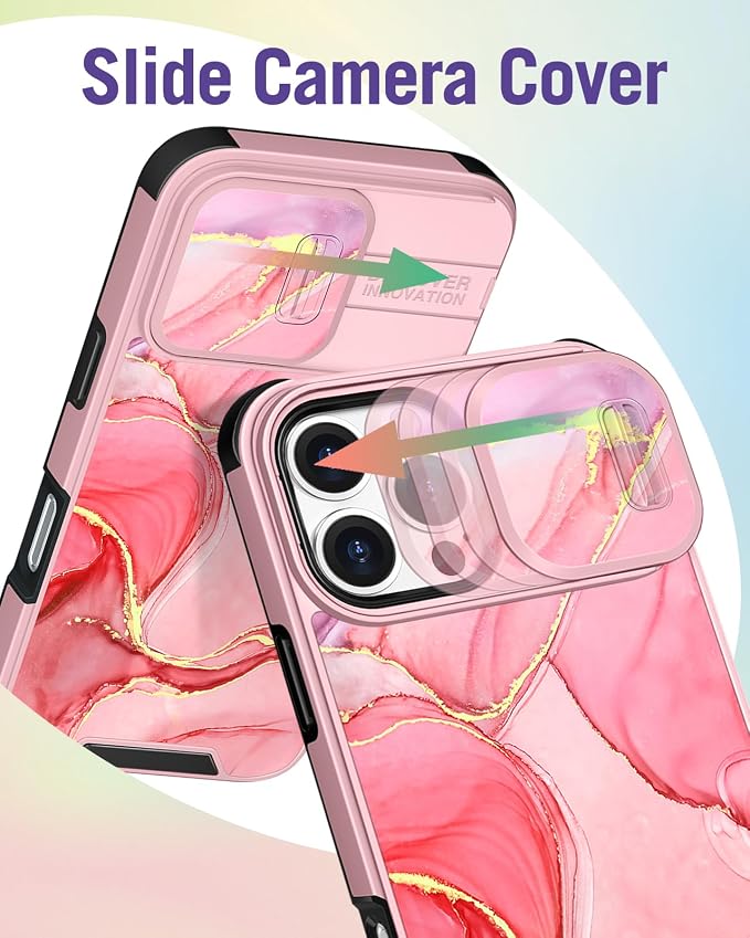 Buleens for iPhone 16 Pro Max Case 6.9 Inch - with Ring Stand & Camera Cover Aesthetic Cute Designed for Women Girls Pretty Girly Fashion Teens Phone Case for iPhone 16 Pro Max Compatible with Magsafe - Image 3