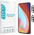 2+2 Pack Screen Protector for Samsung Galaxy S23 FE Tempered Glass | Fingerprint ID Compatible, Camera Lens Protector, Anti Scratch, Bubble Free, Case Friendly, HD Clear by Bencuku