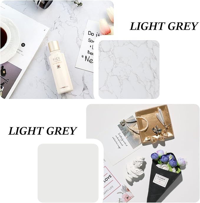 2 PCS Boards Photo Backdrop 2 Marbles Texture for Flat Lay, Food Photography Background 24x24 Inch, BEIYANG (Marble+Marble) … - Image 2