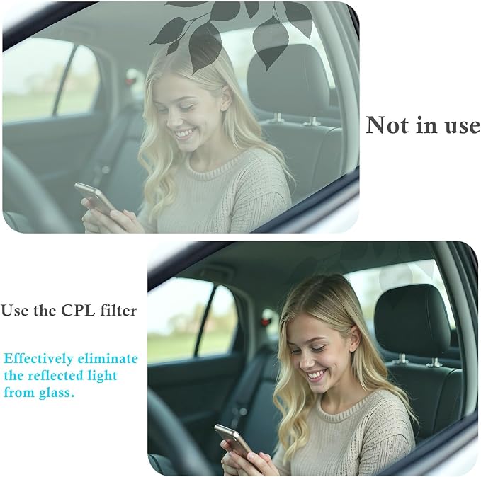 52mm CPL Polarizing Phone Filter for iPhone Samsung Pixel Anti Glare | Clip-on. Fits iPhone 17/16/15 & Samsung S26/S25. Optical glass. Waterproof case. 460+ reviews, 4.0 stars. - Image 7