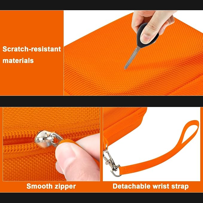 ALKOO Digital Camera Case for CAMKORY, Camera Pouch for KODAK Pixpro -Orange - Image 4