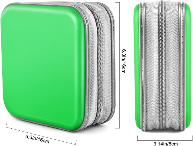 48‑Capacity Hard Plastic CD/DVD Binder for Car, Home & Travel | Zipper‑DVD Organizer, Scratch‑Resistant Sleeves Shield Discs From Dust & Damp; Stores Music, Video, Gaming & Blu‑ray Discs - Image 6