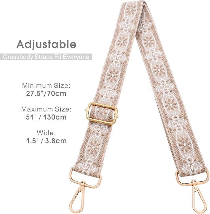 Replacement Purse Strap Shoulder Strap Adjustable Crossbody Strap for Women Crossbody Wide Shoulder Bag - Image 4