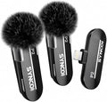 SYNCO Wireless Microphone for iPhone, Mini Clip-On Lapel Mic with Noise Cancellation, 150m Transmission Range, External Mic for Vlogging, TikTok, YouTube, Compatible with iOS Devices by SYNCO