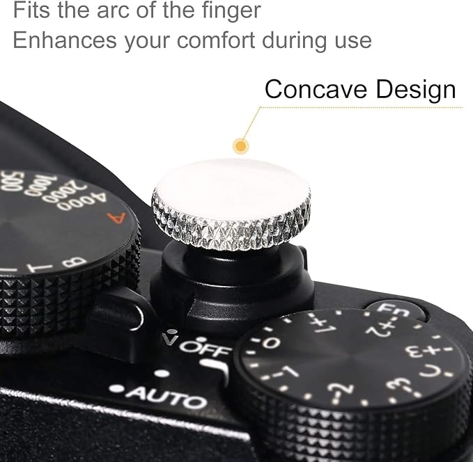 Camera Shutter Button(3 Pack Sliver),Delicate Soft Shutter Release Button - Image 2