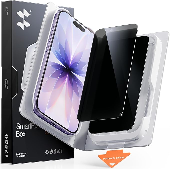 SMARTDEVIL 2 Pack Tempered Glass for iPhone 17 Privacy Screen Protector | Military-Grade Shatterproof Protection, 9H Hardness, Anti-Spy Privacy Film, Fast & Easy Installation, Case Friendly Design by SmartDevil
