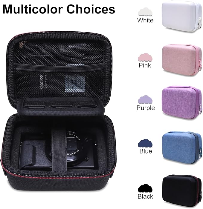 Camera Case Bag Compatible with Canon PowerShot G7 X Mark III, Mark II, SX740 HS, Sony ZV-1, KODAK PIXPRO WPZ2 Digital 4K Vlogging Camera, Point and Shoot 4K Video Camera Bag, Black (Case Only) - Image 6