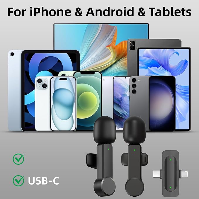 NPTCL Wireless Mini Lavalier Microphone for iPhone Android Video Recording | Noise Cancelling Mini Mic, 75ft Transmission, 8 Hour Battery Life for Content Creator, Vlogger, Youtuber, Podcaster - Image 6