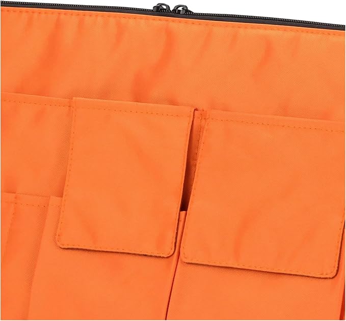 LIHITLAB Laptop Sleeve with Storage Pockets (Bag-in-Bag), 10 x 13.8 Inches, Orange (A7554-4) - Image 9