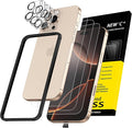 NEW'C 3x for iPhone 16 Pro Max Screen Protector (6.9 inches)+ 3x Camera Lens Protector, Sensor Protection, Case Friendly Tempered Glass Film + Dust Plug- Easy installation tool include by NEWC