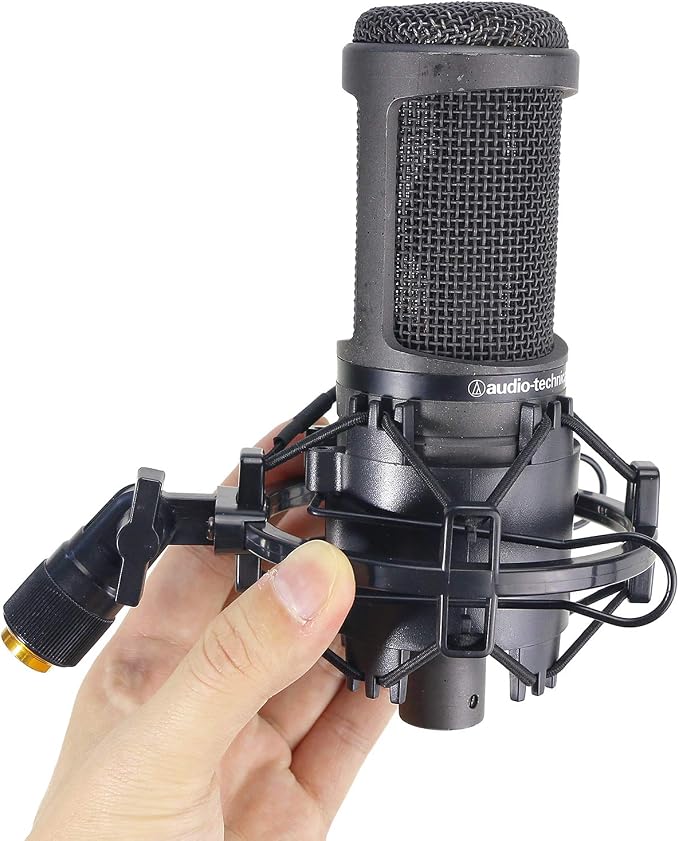SUNMON AT2020 Shock Mount with Windscreen, Shock Mount Stand with Foam Pop Filter for Audio Technica AT2020 AT2035 AT4040 AT2020USB ATR2500x Condenser Micphone - Image 6