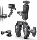 ULANZI Super Clamp Camera Clamp Mount Monitor 360° Ballhead Magic Arm Double Ball Head Adapter with 1/4"-20 & 3/8"-16 Thread for Canon Nikon DSLR Camera/Gopro/LED Lights/Ronin-M/Ronin MX/Freefly MOVI | Ball Head Adapter with 1/4"-20 & 3/8"-16 Thread fo... by ulanzi