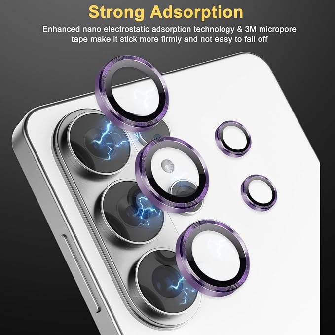 Camera Lens Protector for Samsung Galaxy S26 Ultra, Violet | Tempered Glass, Auto-align Tray, Easy Installation, Case Friendly, Anti-Scratch, HD Clear, Ultra Slim - Image 4