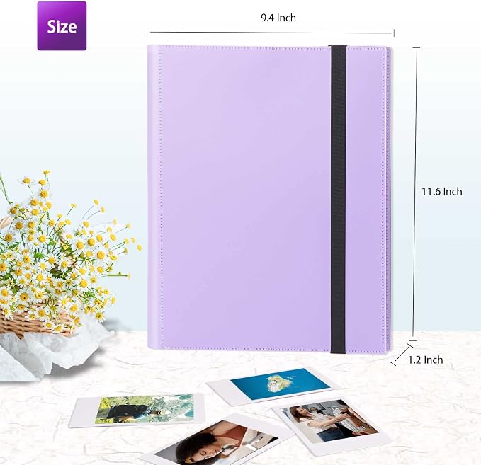 432-Pocket Photo Album for Fujifilm Instax Mini Instant 2x3'' Photos | Fits Polaroid Snap, PIC-300 ,Z2300 Camera, Mini Link Pinter, Photo Book for Birthday, Anniversary, Family Memories, Purple - Image 6