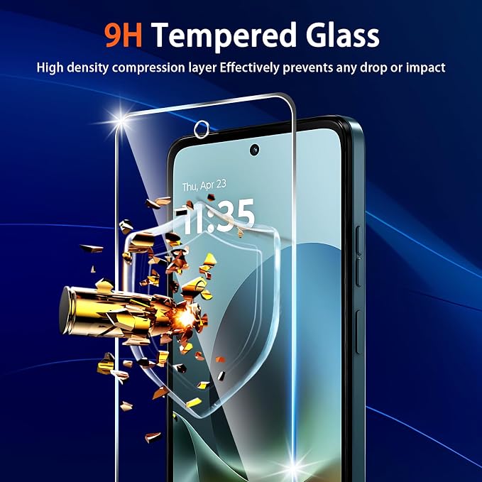 (3+2 Pack) Designed for Motorola Moto G 5G 2026 & Moto G Play (2026) Tempered Glass Screen Protector + Camera Lens Protector,[3D Touch][Bubble-Free][Anti-Scratch] - Image 3