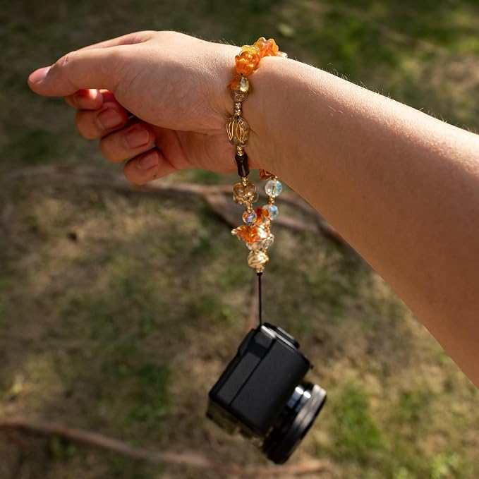 Beaded Camera Wrist Strap Cute Digital Camera Charm Strap, Phone Charm Wristlet Strap for Camera Accessories - Image 5