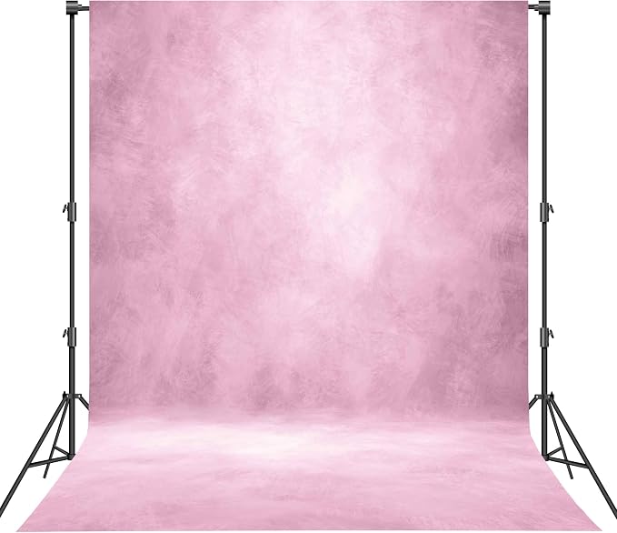Abstract Photography Backdrop for Photoshoot 8x12ft,Light Pink,No Stand | Professional,Polyester Fabric,Roller Pocket on Top,Vintage Portrait Photo Props Booth Background,Photoshoot Studio by Haboke