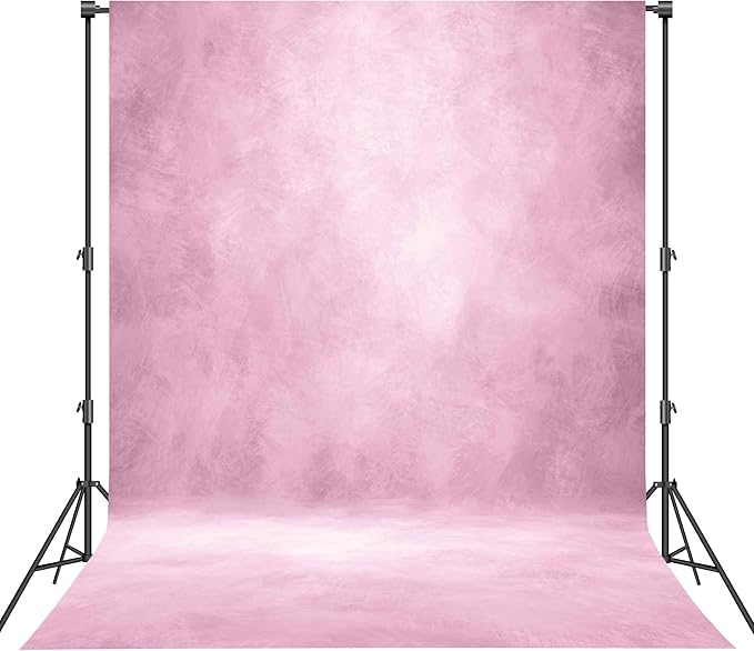 Abstract Photography Backdrop for Photoshoot 8x10ft,Light Pink,No Stand | Professional,Polyester Fabric,Roller Pocket on Top,Vintage Portrait Photo Props Booth Background,Photoshoot Studio by Haboke