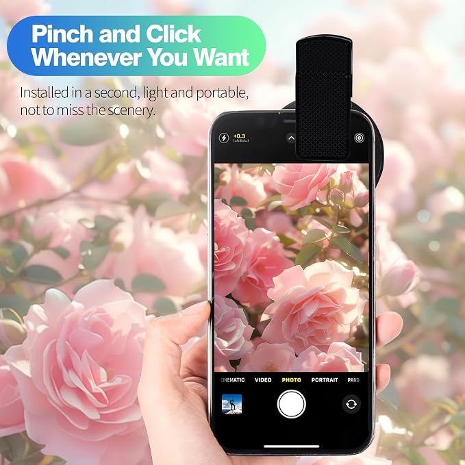 67mm CPL Filter for iPhone & Android, Phone Polarizing Lens Kit with Clip-On Adapter to Eliminate Glare & Reflections for Professional Car Photography, Water, and Scenery, Travel Case Included - Image 5