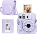 CAIYOULE Camera Case for Fujifilm Instax Mini 13 Instant Camera, Purple | Mini 13 Protective Camera Case, PU Leather Camera Bag for Fuji Instax Mini 13, with Photo Album, Adjustable Shoulder Strap by CAIYOULE