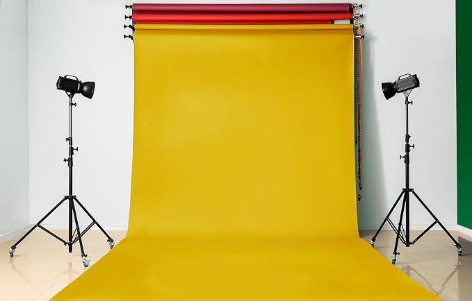 Denny Mfg Seamless Paper Backdrop for Photoshoot,Lemon Yellow, 107in x 36ft | Photography Backdrop, Matte Finish for Portraits, Product Photos and Video Shoots, with Free Roll Gaffer Tape (2 in x 13 ft) - Image 7