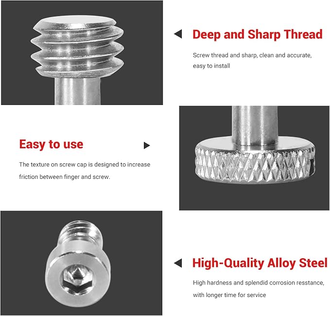 SmallRig 26 Pcs Stainless Steel Camera Screws, 1/4" 3/8" M2 M2.5 M3 M4 | with Portable Storage Case, Suitable for Cameras, Cages, Handles - Image 6