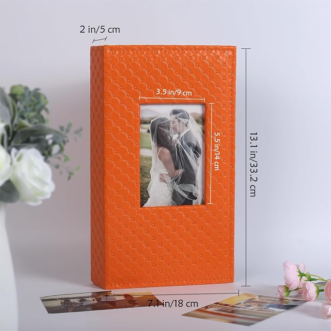 RECUTMS Photo Album 4x6 Pictures, 300 Pockets Large Capacity Picture Album | Acid-Free Black Pages, Leather Cover, Horizontal Pockets, Custom Photo Cover, Perfect for Wedding, Family&Trave - Image 5