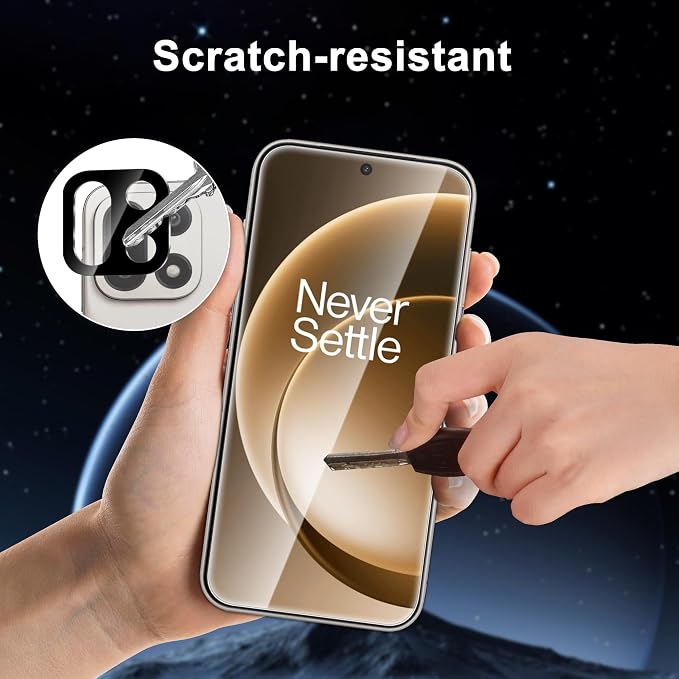 2+2 Pack for OnePlus 15 Screen Protector and Camera Protector | Clear 9H tempered glass designed to support fingerprint unlock, with bubble-free installation and a case-friendly fit - Image 5
