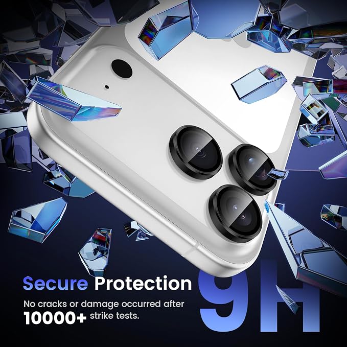 Tensea Camera Lens Protector Compatible for iPhone 17 Pro Max/17 Pro | Metal Aluminum Alloy Tempered Glass Cover Camera Screen Protector Accessories, Case Friendly - Image 5