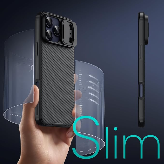 Nillkin for iPhone 17 Pro Max Case with Slide Camera Cover | Full Camera Protection | Thin Slim Fit | Shockproof Protective | Protector Privacy, Phone Case for iPhone 17 Pro Max, Black - Image 7
